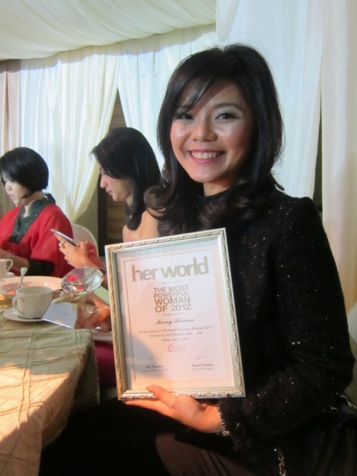 after receiving the award