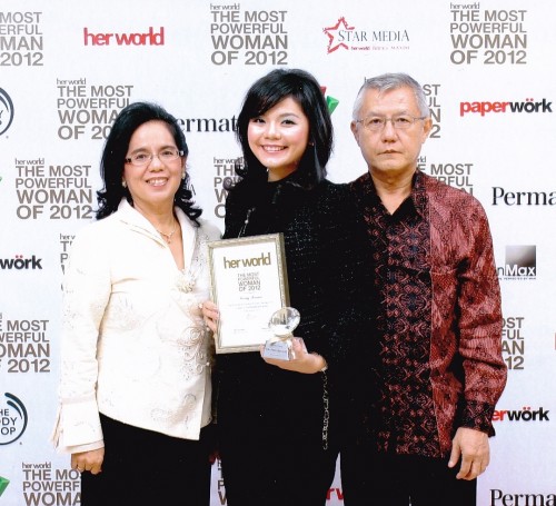 with mom and dad