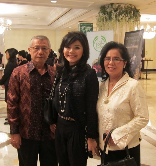 with my parents