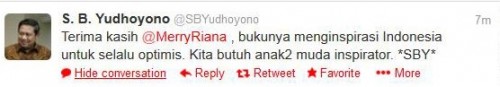 Twitter dari SBY - sudah di blur 2